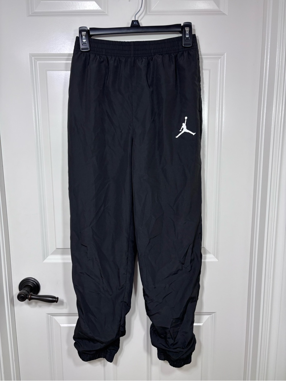 Jordan Mesh Lined Lightweight Track Jogger Pants Boys L Black